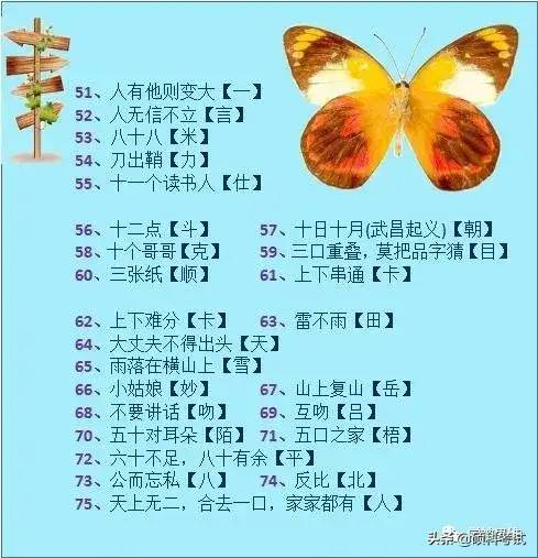 猜字迷、你最棒，100个字谜赠予你、学习语文帮助大！