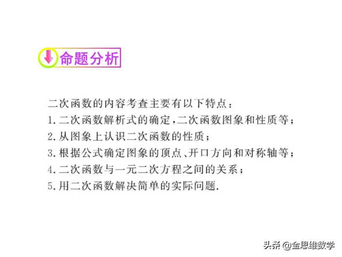 二次函数学完了吧，这里有一份精品课件请查收参考