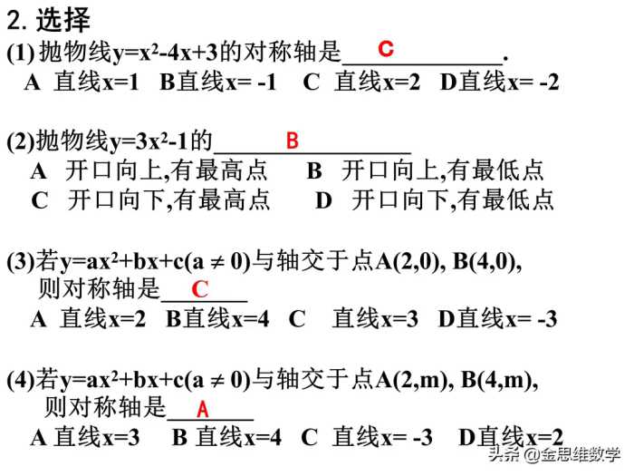 二次函数学完了吧，这里有一份精品课件请查收参考