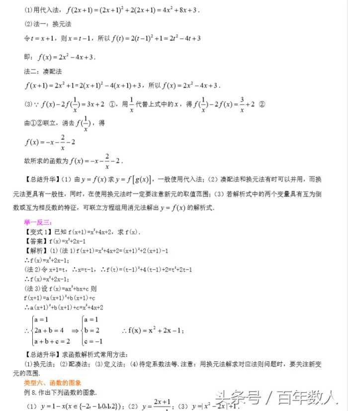 高一数学必修1第二章《函数》第一讲：函数及其表示方法知识讲解