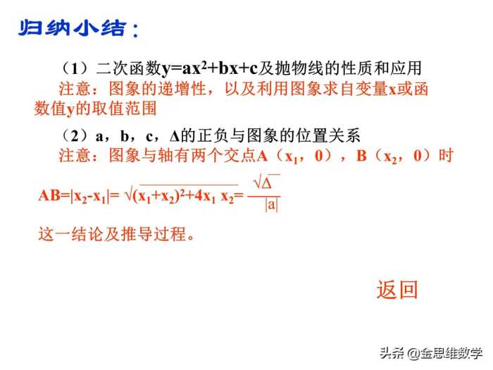 二次函数学完了吧，这里有一份精品课件请查收参考